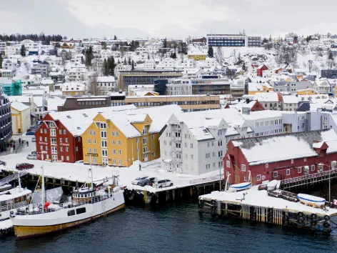 Utsikten over Polarmuseet 