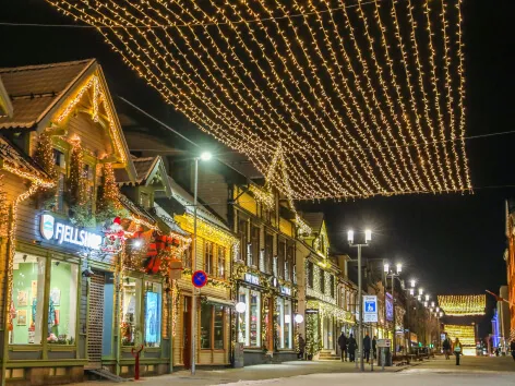 Christmas in the main street of Tromsø