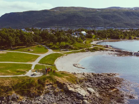 Summer in Telegrafbukta in Tromsø