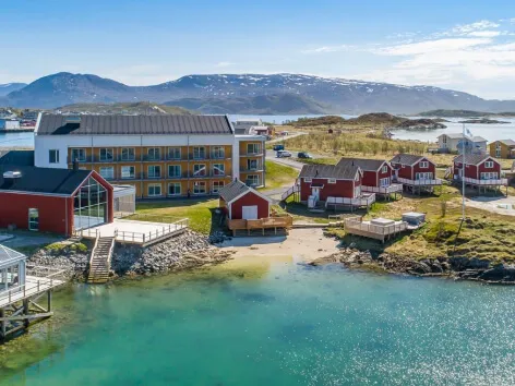 Sommarøy Arctic Hotel outside of Tromso