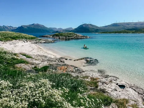 Beach in the Tromsø region