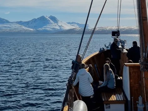 Boat tour in Tromsø in winter