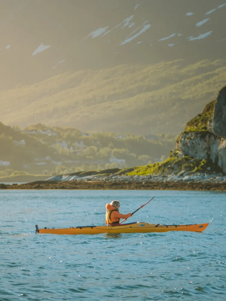 Kayaking in Lyngen, north of Tromsø