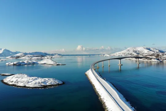 Sommarøy en vakker vinterdag