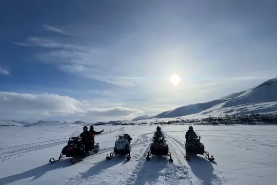 Snøskuter ekspedisjon i Skibotndalen