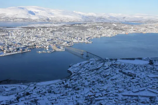 View of Tromsø from the Cable Car