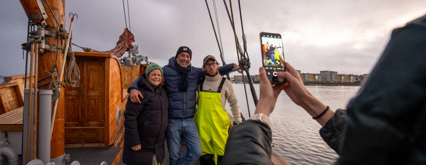 God stemning på båttur med Hermes II i Tromsø