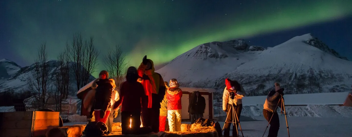 Northern lights camp with Best Arctic outside of Tromsø