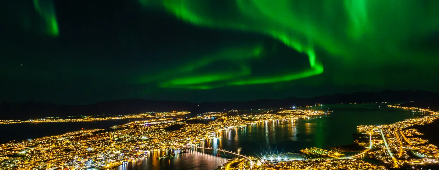 Northern lights above Tromsø