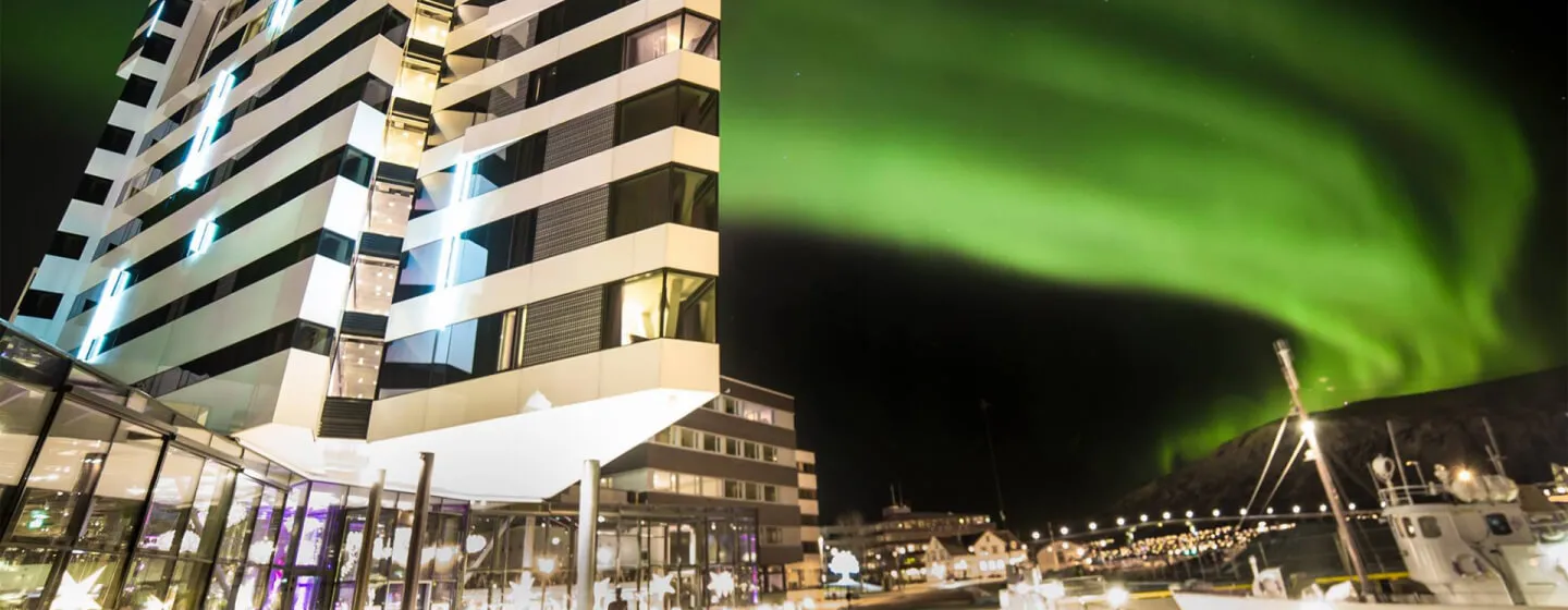 Clarion Hotel The Edge og nordlys i Tromsø