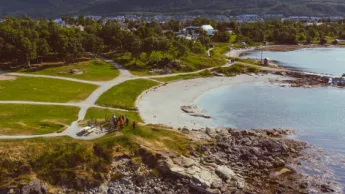 Summer in Telegrafbukta in Tromsø